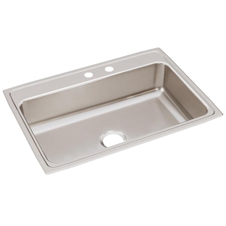 Lustertone Ss 31 X 22 X 7.6 Single Bowl Drop-In Sink With Quick-Clip